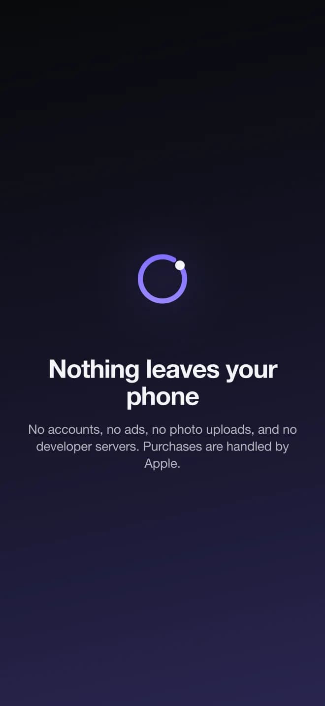 Pantalla de privacidad de Halo