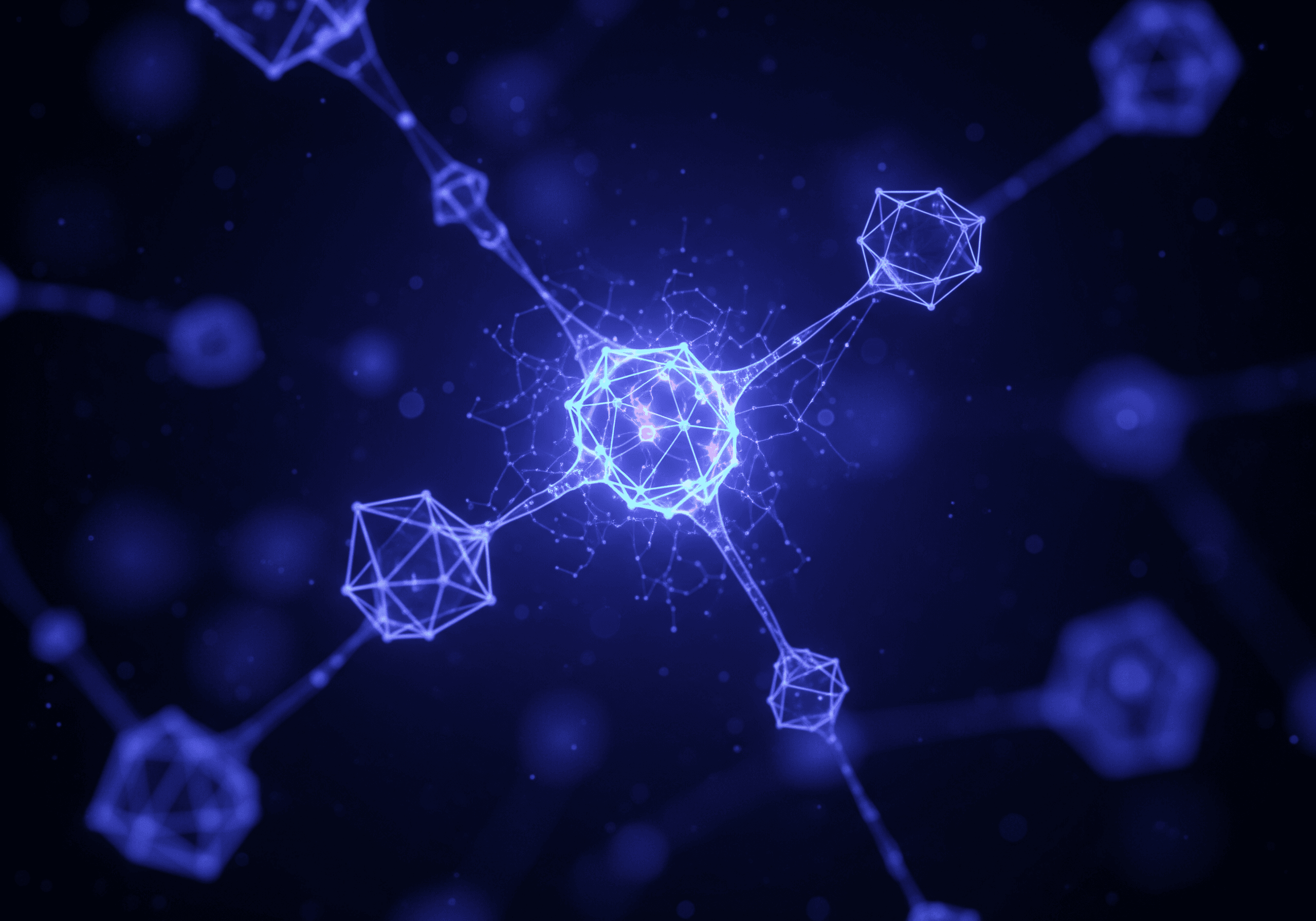 Crystalline network visualization — discovery phase